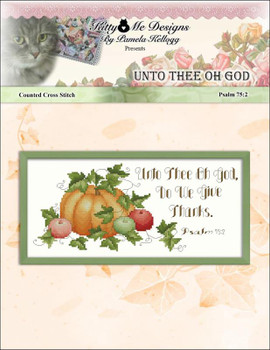 Unto Thee Oh God 138w x 61h  Kitty And Me Designs