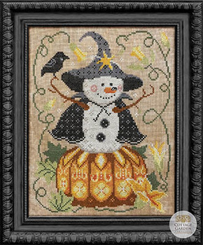Snowman Collector 11 - The Witch 100w x 130h by Cottage Garden Samplings 23-2813 YT W