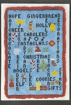 Words To Live By - Christmas Edition 70W x 101H by SamBrie Stitches Designs 23-2895 YT