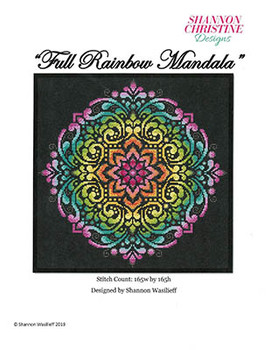 22-2434 Full Rainbow Mandala 1 165w x 165h by Shannon Christine Designs