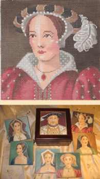 LL136 Labors Of Love Katherine Parr 18 Mesh 5" x 5"