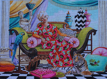 PE114 Woman/Tiger 19x14 18M Colors of Praise 