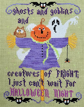 I Just Can't Wait For Halloween Night 85w x 110h by Vals Stuff 23-2433 YT