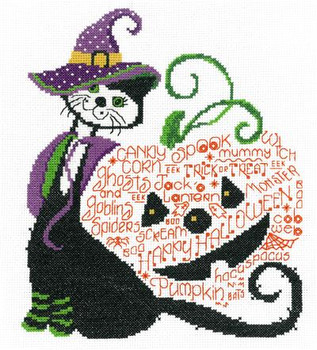 Ursula Michael Designs Halloween Kit Kat 111w x 134h