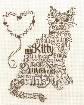 Ursula Michael Designs Let's Purr 93w x 121h