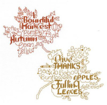 Ursula Michael Designs Let's Love Autumn 111w x 105h