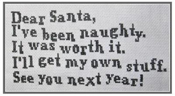 Dear Santa 120 wide by 50 high The Stitcherhood 