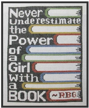 Girl With A Book 92 Wide by 124 High The Stitcherhood 