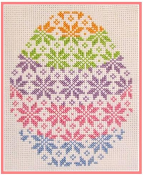 Quaker Egg 80 high x 61 wide The Stitcherhood 