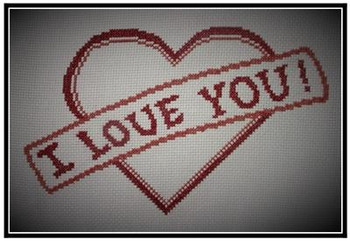 I Love You! 114w x 72h The Stitcherhood 