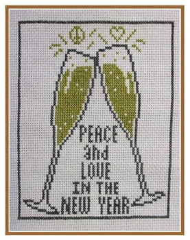 New Year Wishes 70w x 80h The Stitcherhood 