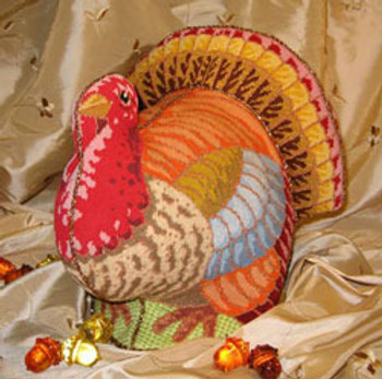 LL211 Labors Of Love Elegant Turkey 18 Mesh 9x9.5 (2), 9.75x9, 9.75x6.25 Canvas Only, Shown Finished