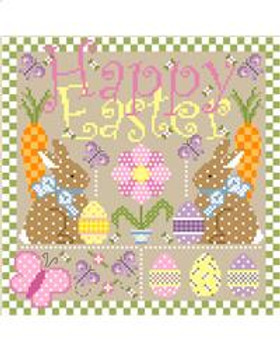 Happy Easter 117 x 117  Sugar Stitches Design