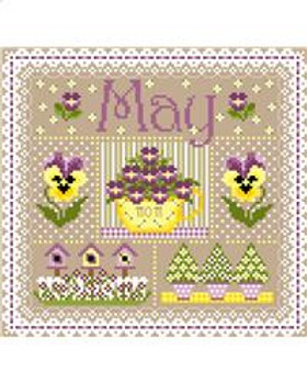 MAY Sampler 117 x 111  Sugar Stitches Design