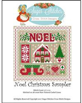 Noel Christmas Sampler 117 x 111  Sugar Stitches Design