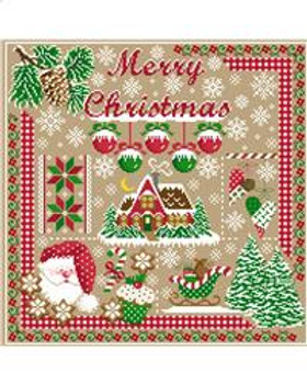 Merry Christmas Sampler 192 x 192 Sugar Stitches Design