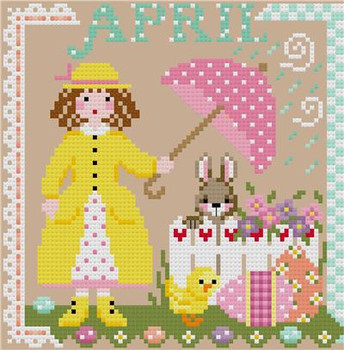 Miss April 82w x 84h Sugar Stitches Design