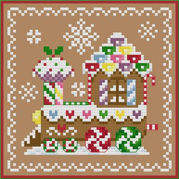 Gingerbread Christmas #1 61w x 61h Sugar Stitches Design