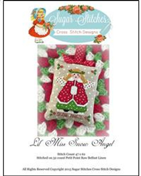 Lil' Miss Snow Angel 47 x 62  Sugar Stitches Design