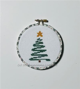 Magnificent Minis - Abstract Christmas Tree 33w x 48h Stitchnmomma