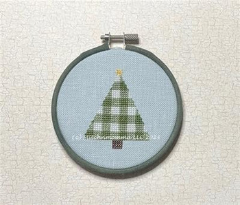 Magnificent Minis - Plaid Christmas Tree 33w x 41h Stitchnmomma
