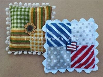 Patchwork Pin Cushion - July / August 48 x 48 Stitchnmomma