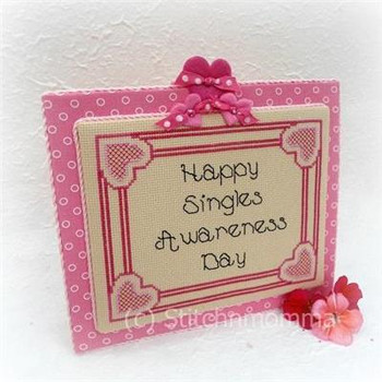 Singles Awareness 100w x 80h Stitchnmomma