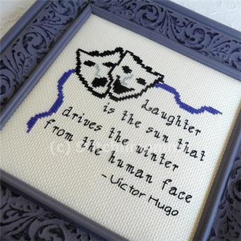 Laughter Is 77 wide x 63 high Stitchnmomma