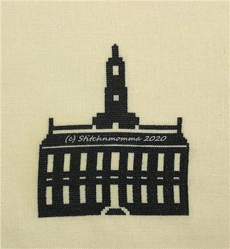 Independence Hall Silhouette 73w x 86h Stitchnmomma