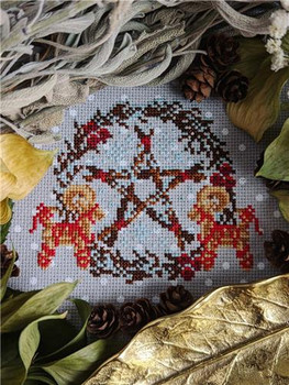 Yule Time Favours Christmas 74w x 60h StitchSprout Cross Stitch