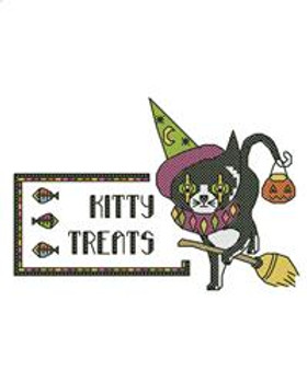 Kitty Treats Label 78w X 53h StitchyFish Designs