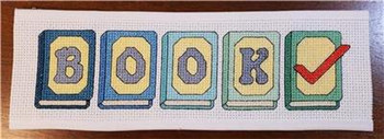 Book Checkmark 111 x 28 Rogue Stitchery