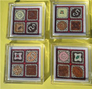 Chocolate Pieces 35 x 35 Each Rogue Stitchery