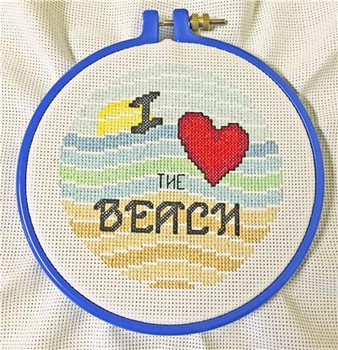 Love the Beach 66 x 66 Rogue Stitchery