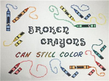 Broken Crayons 165 x 123 Rogue Stitchery