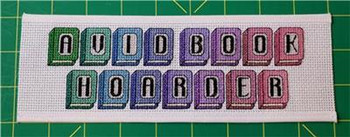 Avid Book Hoarder 105 x 32 Rogue Stitchery