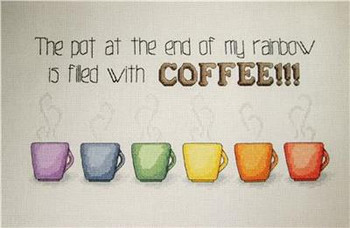 Rainbow Cups 174 x 85 Rogue Stitchery