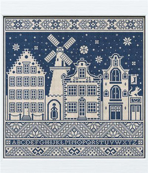 Winter in the City 219w x 219h Modern Folk Embroidery