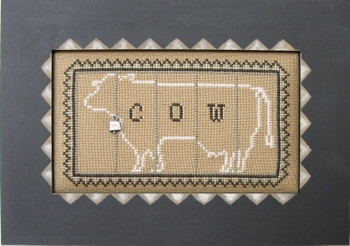 HZC312 Block Cow - Charmed III Embellishment included.by Hinzeit