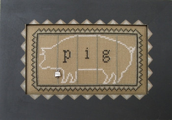 HZC315 Block Pig - Charmed III Embellishment included by Hinzeit