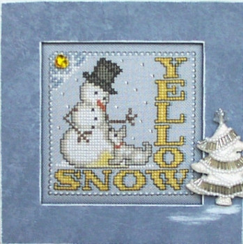 HZWP54 Yellow Snow - Word Play Embellishment included by Hinzeit