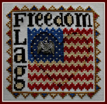 HZWP63 Freedom Flag - Word Play Embellishment included by Hinzeit