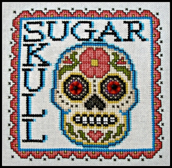 HZWP43 Sugar Skull - Word Play Embellishment Included by Hinzeit