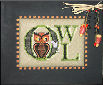 HZC242 Vintage Owl - Charmed II Embellishment Included by Hinzeit