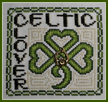 HZWP11 Celtic Clover - Word Play Embellishment Included by Hinzeit