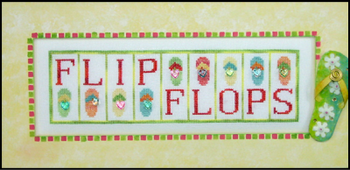 HZJ6 Flip Flops - Jelly Mini Blocks Embellishment Included by Hinzeit