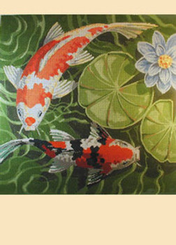 LL310A Labors Of Love Koi Left 13 Mesh 15x15