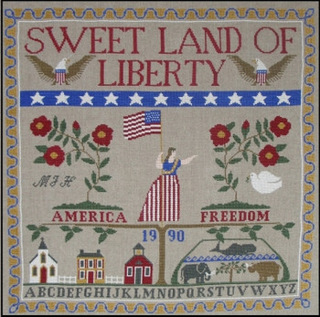 HZC309 Sweet Land of Liberty - Charmed III Embellishment Included by Hinzeit