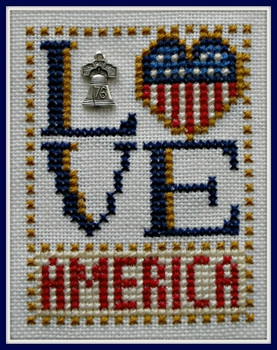 HZLB31 Love America - Love Bits Embellishment Included by Hinzeit