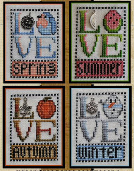 HZLB55 4 Seasons - Love Bits Embellishment Included by Hinzeit